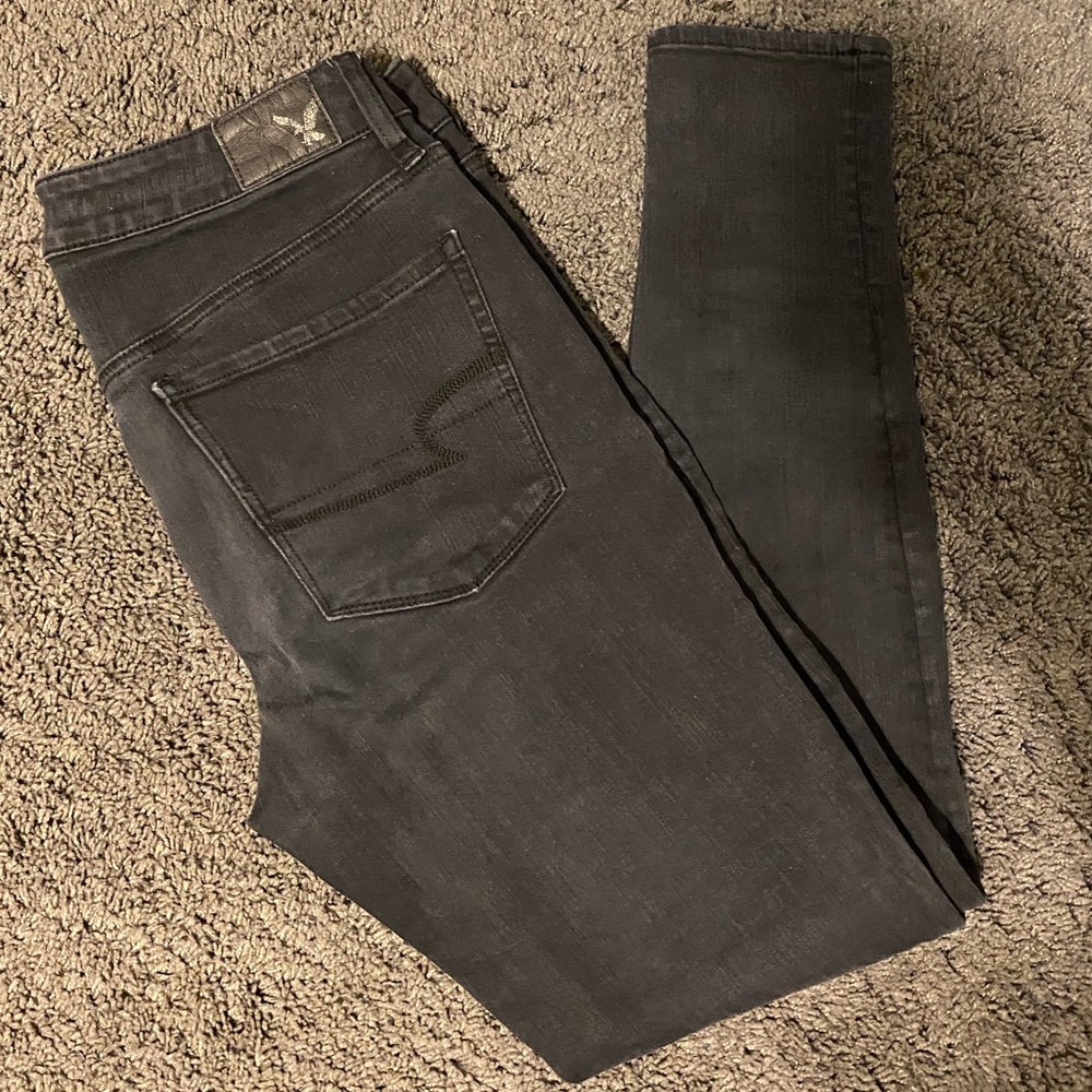 American Eagle black skinny jeans